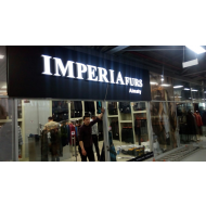 Световая вывеска "Imperia Furs"
