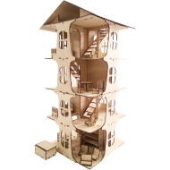 Подарочный домик-конструктор 4 этажный